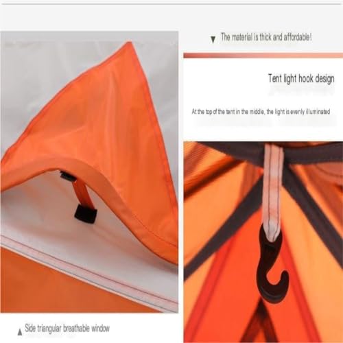 Carpa doble espaciosa y ligera para camping al aire libre miniatura 6