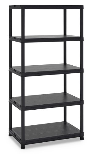 Étagères Universal 96 Toomax ART139 en polypropylène noir pour rangement