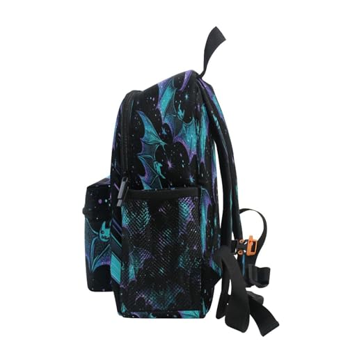 Neon-colored Bats Toddler Backpack Birthday For Boys Girls Durable Kids School Book Bag4