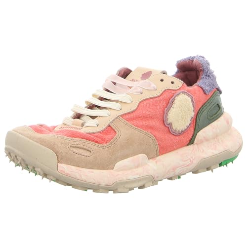 Satorisan - Zapatillas Casual para Mujer - Chacrona Linen - Sneakers Urbanas Cuero y Lino Respetuosas, Cómodas y Duraderas - Color Blush Pink - Talla 36