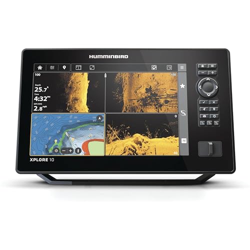 Humminbird XPLORE 10 GPS Fish Finder with Transducer, MEGA Side Imaging+ & HD Touchscreen