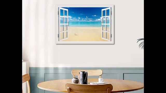 Amazon.com: Beach Pictures Wall Art Decor for Living Room Blue
