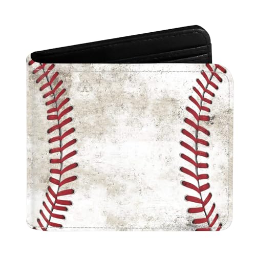 Cool Baseball Wallet Gifts for Kids Kids Wallets for Boys Teen Bifold Leather Boy Wallets with Zipper Coin Pocket Novelty Baseball Wallet Stuff Accessories for Boys Birthday Christmas Gifts