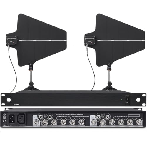 Generic UHF Antenna Distribution System for Shure SLX Wireless Systems with 2 Active Directional Antenna Paddles