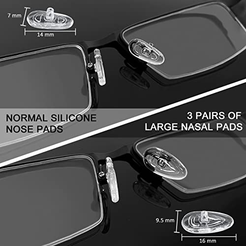 Eyeglass Nose Pads, Gotoba 22 Pairs Screw-In Eyeglasses Nose Pads, Upgraded Glasses Nose Pad Replacement Kit With Eyeglass Screwdriver, Tweezers, Glasses Cloth, Small Screws. #TOP5