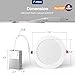 Amico 12 Pack 7 Inch 5CCT Ultra-Thin LED Canless Recessed Ceiling Light with Junction Box, 2700K/3000K/3500K/4000K/5000K Selectable, 15W=100W, 1300LM High Brightness, Dimmable Wafer Downlight, ETL&FCC
