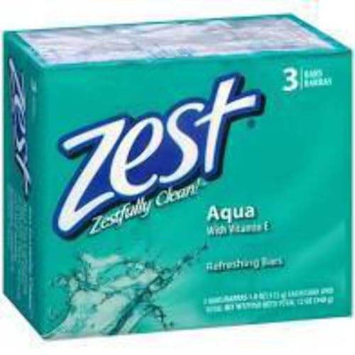 Image of Zest Deodorant Bar Soap, 3 Count, Aqua, 12 Ounce
