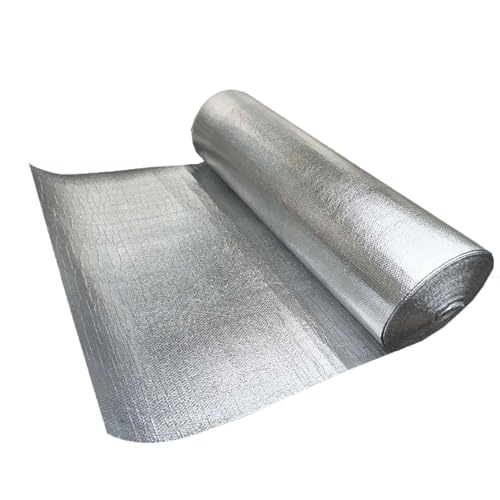 MRVAKDYDI Aislamiento de lámina de Aluminio autoadhesiva, Rollo de Aislamiento de Aluminio Autoadhesivo for radiador, Techo y Suelo, Varios tamaños(1x4m)