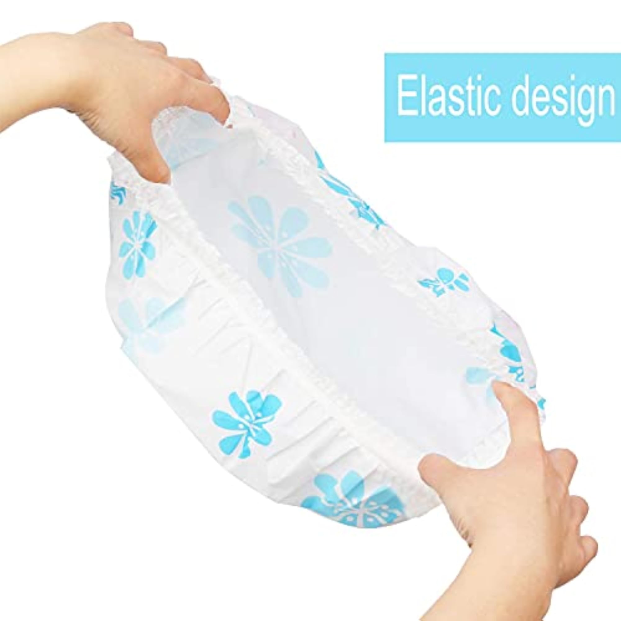 3 Pcs Waterproof Reusable Bath Caps for Women