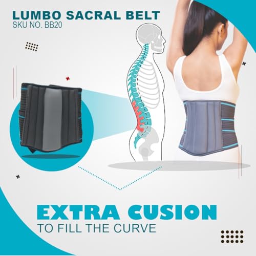 Image of Professional Lumbo Sacral Belt, Lower Back Support, Posture Corrector, Medical Grade (S)