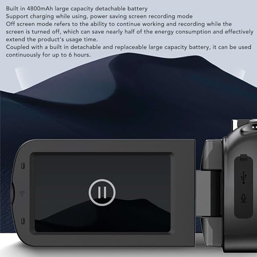 Caméra Vidéo 4K Haute Résolution 64MP Zoom Intelligent 28X
