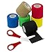 6 Stück Selbstklebender Verband, Atmungsaktiv Elastische Binde, Bewegung Selbsthaftende Bandage Haftbandage Selbstklebend,für Finger,Handgelenk und Haustier, Defixierbinde Selbsthaftend（4.5cm×500cm）