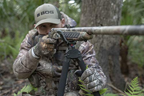 Bog Havoc Camo Bipod Shooting Rest With Lightweight Aluminum Construction, High Density Foam Grips, Twist-Style Lock Legs, And Universal Shooting Rest Head For Hunting, Shooting, And Outdoors #TOP2