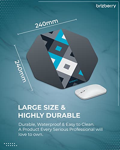 ARTBRIZ® Brizberry Pro-X2 Mouse Pad, Optimised for Speed and Precision, Premium Anti Skid Rubber Base, for Office Desktop Laptop PC Mac, 240mm x... - Image 6