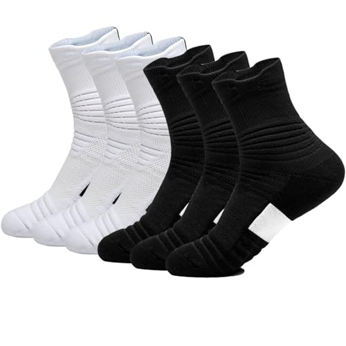 Basketball Socks Compression Cushion Thick Cycling Socks Athletic Crew Socks for Men Women Boys