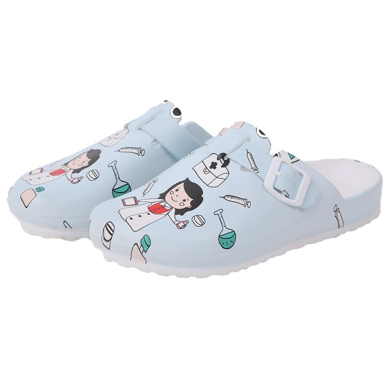 RenDiuJups Zapatos Médicos EVA Antideslizantes Zuecos...