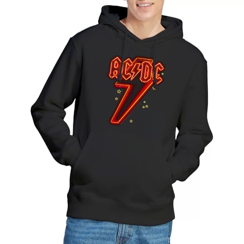 Sweatshirt à capuche AC/DC parfait pour les concerts et les soirées rock décontractées