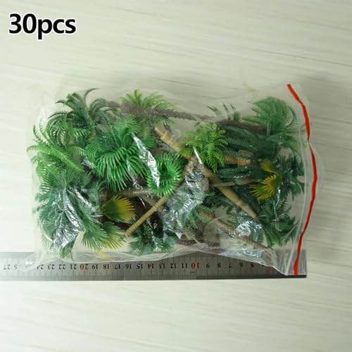 Palmiers miniatures de 9 cm pour maquette et décor ferroviaire tropical (Lot de 30)