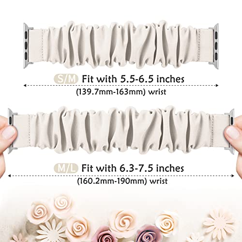 DigiHero Compatible for Apple Watch Straps Scrunchie 40mm 42mm 44mm 41mm 38mm 45mm 46mm - Image 3