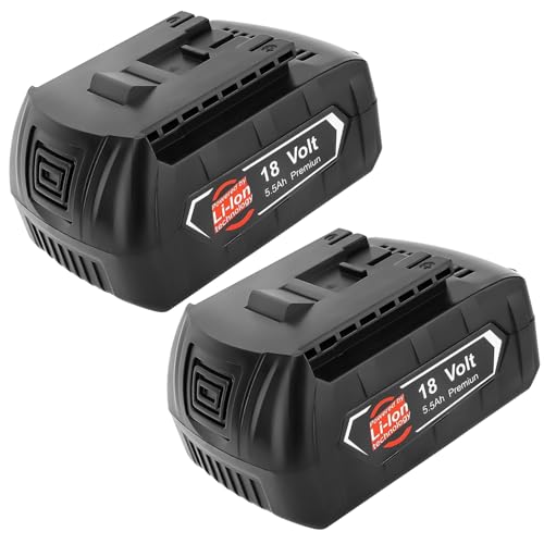 Batteria 18V 5000mAh Per Utensili Bosch – 2 Pezzi, Compatibile Con GSR, GSB, GBH E Molti Altri