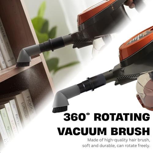 Image of For Shark Vacuum Dust Brush with Adapter Kit - Compatible with Shark Navigator Rotator NV360 NV351 NV350, NV500 NV501 HV300 HV301 HV371 HV372 - Vacuum Attachments & Accessories
