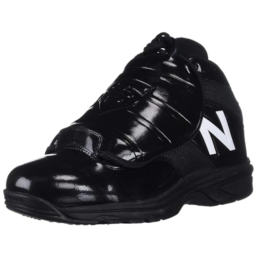 New Balance Men's 460 V3 Umpire Baseball Shoe, MLB Black/White, 11 W US