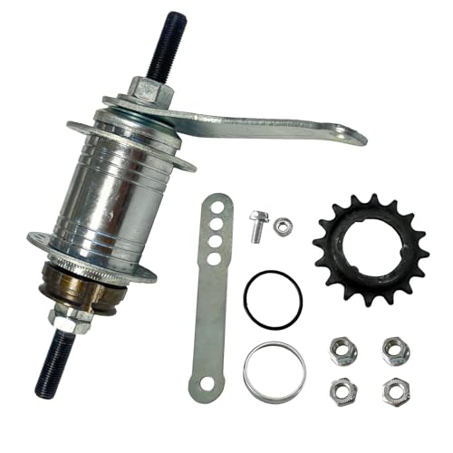 Coaster Brake Hub Silver Color, Bike Brake Rear Hub Stainless Steel For Fixed Gear Bicycle, Mtb Bike