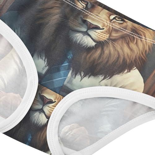 Designer Toddler Underwear Custom 2t Cotton Little Girl Panties Lion Painting Funny Cute Kids Briefs Undies4