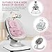 Infant Insert Compatible with 4moms Mamaroo Swing and Graco Swing, Newborn Insert for Baby Swing, Rocker, Bouncer, Portable and Washable, Reversible Body Support Cushion, Cotton & Mesh Material, Pink
