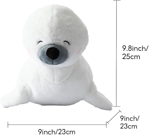 Miniatura 2 de MINISO Peluche de sello ecológico de 12 pulgadas, animal de peluche suave y tierno