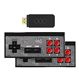 Einfache Bedienung: Die Bedienung ist einfach. Schließen Sie einfach die Spielekonsole an die HD-HDMI-Schnittstelle des Fernsehgeräts, das USB-Netzkabel an den Host und die TV-Quelle an den HD-Kanal an, um den Spielelistenbildschirm auf dem Bildschirm anzuzeigen FERNSEHER. Der Controller kann durch Einlegen des Akkus ferngesteuert werden. Plug and Play, einfach und großzügig, einfach zu bedienen.