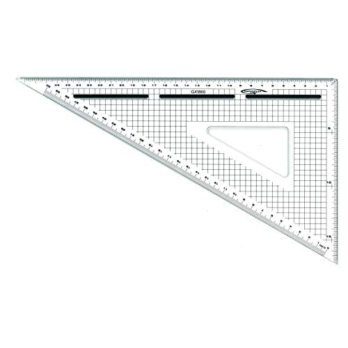 GRAPHOPLEX Equerre de coupe graduée 60° 30cm