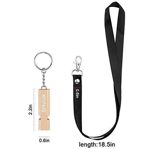Shvivik 6666 Emergency Whistle, 2Pcs Premium Safety Survival Whistles thumb #2