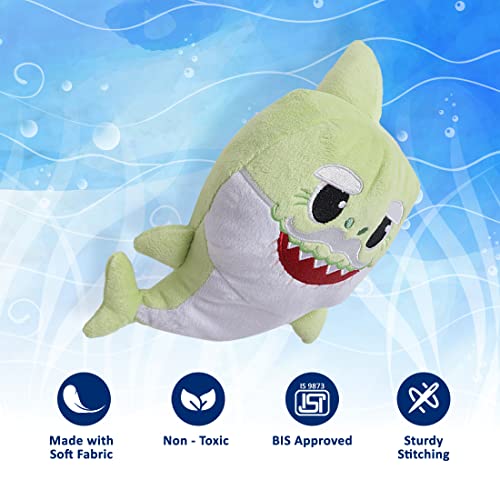 Image of Pinkfong Baby Shark Plush Singing Plush Toy 8 Inch Grandpa Shark for The Kids of 1 Year and Above, White (BS60005)