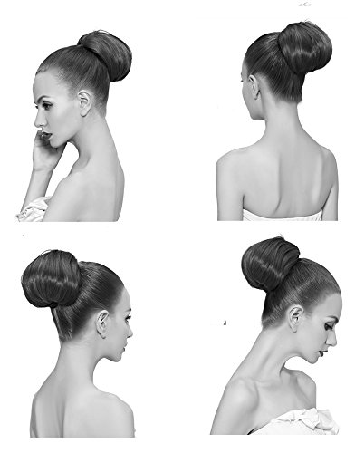 Miniatura 5 de Moño pieza PRETTYSHOP de pelo moño, cinta de pelo, extensiones de coleta, colas con ajuste para cabello ondulado o alborotado