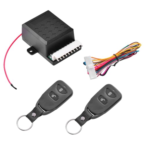 Wezalget Kit de Entrada sin Llave para vehículo,Kit Central Remoto para Coche | de Cierre centralizado sin Llave de 12 V,Actuador de Cerradura de Puerta eléctrica automática para automóviles,