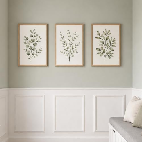 3 Sets Peel and Stick Wall Molding Kit, 16x20 Inch Premade Wainscoting Frames