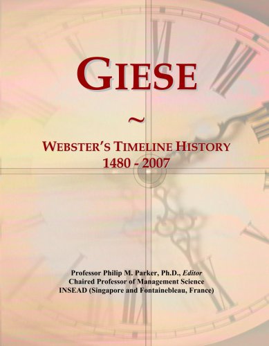 Giese: Webster's Timeline History, 1480 - 2007