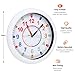 LEIKE Kids Wall Clock 10in -Clock for Classroom Bedroom, Modern Wall Clocks Battery Operated, Silent Non-Ticking Wall Clock, Home School Supplies Decor
