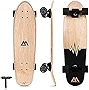 Magneto Mini Cruiser Skateboard Cruiser | 27.5' x 7.5' | Short Board | Canadian Maple Deck - Designed for Kids, Teens and Adults (Heart Beat)