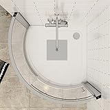 Bathroom 660 x 660mm Quadrant Shower Enclosure En-Suite + Elva Toilet with Indigo Greyy Gloss WC Unit & Wall Hung Vanity Unit - Image 3