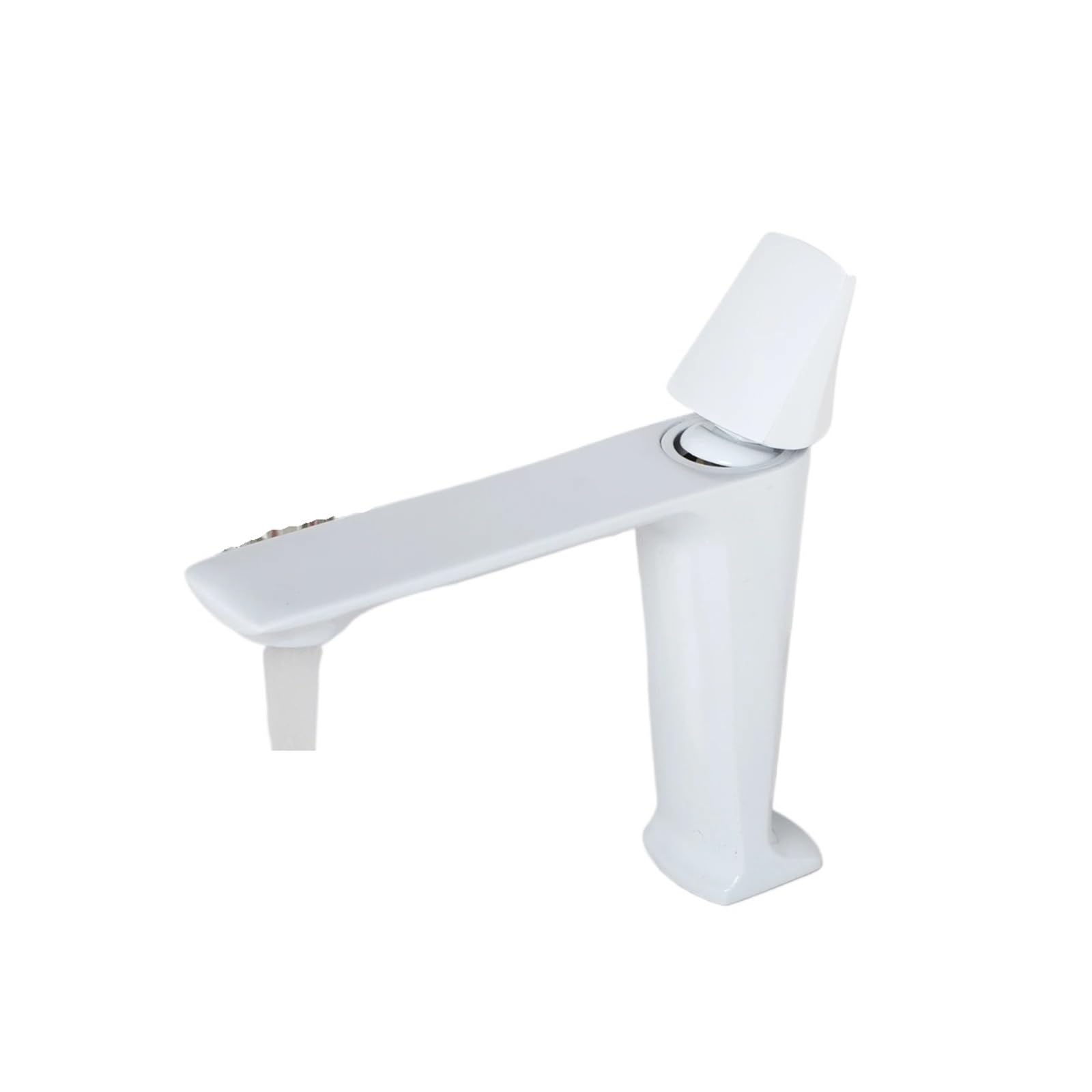 Lyvqzpwlr Color-1 Bathroom Basin Pillar Taps, Waterfall Bathroom Basin Sink Faucet Square Brass Single Handle Vanity Mixer Tap(Color-1)