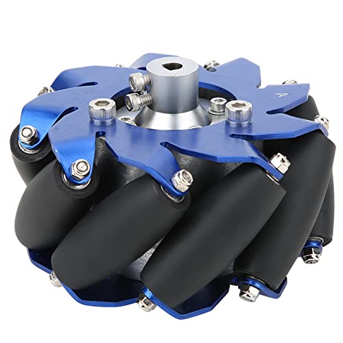4in Mecanum Wheel,Mecanum Wheel Right Wheel 50mm 30KG Load Wheel 45 Degree Directional Wheel Robot Drive Wheel with Wheel Coupling Robot Parts for Intelligent Robot Car Component