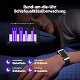 iSo Tech Fitness Tracker Ohne Display Damen Herren, Smart Band Smartwatch mit 24/7 Schlaf Herzfrequenz SpO2 Stress Überwachung, 35 Tage Akku, 170+ Sportmodi, IP68 Wasserdicht, Kein ABO (iOS/Android)
