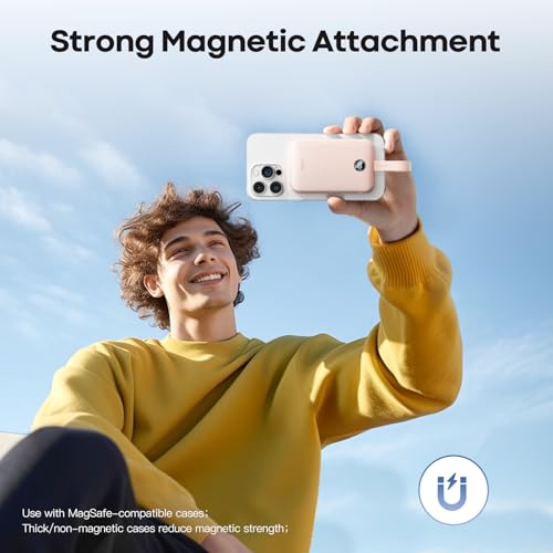 iWALK Magnetic Power Bank 10000mAh, 30W Wireless Portable Charger with Fast Charging USB-C Cable,Qi2 Certified 15W Battery Pack with LED Display for iPhone 18 Pro/17/16/15/14/13 Series, Samsung Galaxy by iWALK - Used condition - Image 6