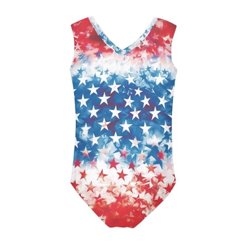 Image of Girls Cartoon Pattern One-Piece Swimsuits Sport Racer Swimwear Beach Bathing Suit, Size 5-14