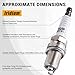 Pindex 8 Pack UF230 Ignition Coil & 4504 Double Iridium Spark Plug Compatible with Toyota Lexus 4Runner Tundra LandCruiser Sequoia GS430 GX470 LS430 LX470 SC430 4.3L 4.7L V8 Replaces#C1173 UF493