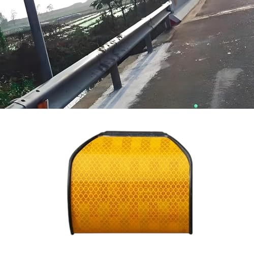 Marcador reflectante para guardarraíl de carretera 12 cm amarillo miniatura 2