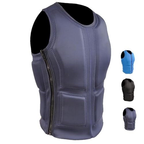 Chaleco de Kayak diseño ingeniería Pesca Organización optimizada río con Tejido Nylon para Trucha Río Corriente Pesca Mosca Uso(Gris,S)