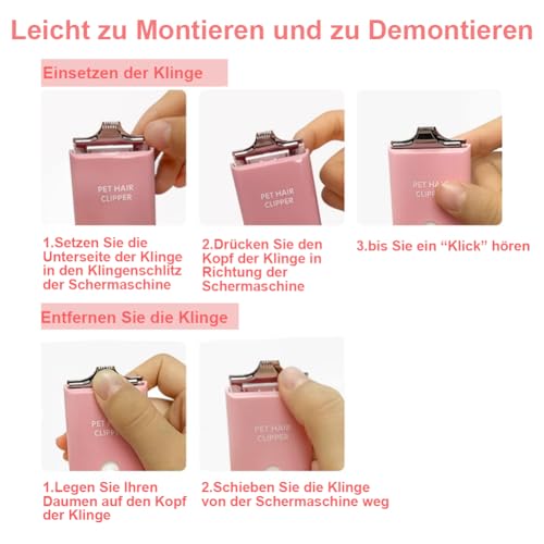 Haarschneidemaschine Klinge für Pfoten